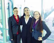 CJ Akselrad (3L), Jacqueline Palacios (2L), Yvonne Ruiz (3L) 