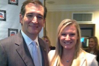 Brittany Walker with Senator Ted Cruz