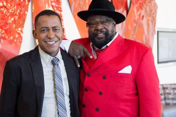 Professor K.J. Green and George Clinton