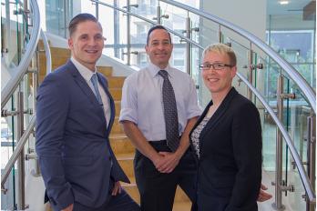  Scott Sanborn,  Professor Steve Berenson and Rebecca Mersand