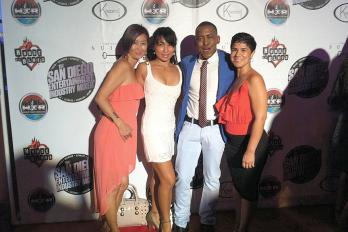 K.J. Greene at the House of Blues with Event Attendees
