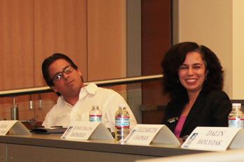 Panelists Dax Deason & Diana Vellos Coker