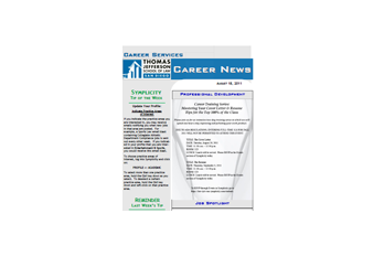 Public Service Newsletter - August 18, 2011