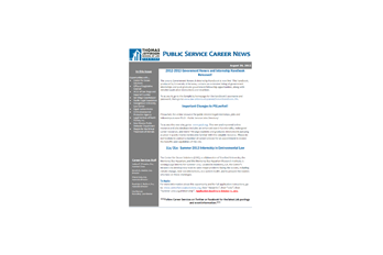 Public Service Newsletter - August 30, 2012