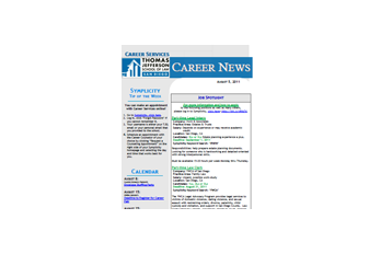 Public Service Newsletter - August 5, 2011