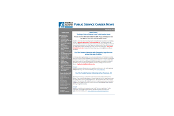Public Service Newsletter - March 20, 2012