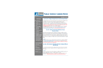 Public Service Newsletter - November 15, 2012