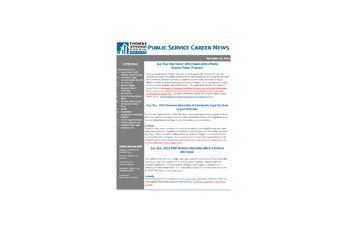 Public Service Newsletter - November 29, 2012