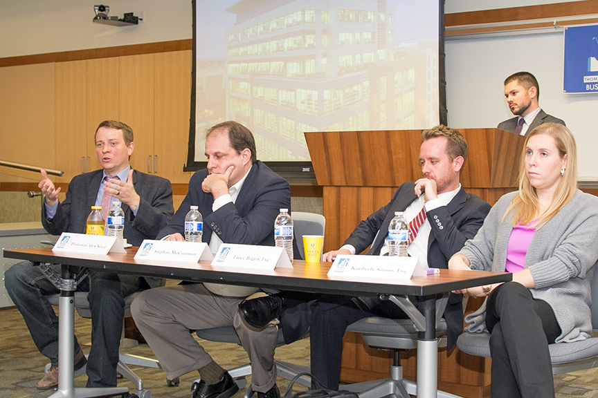 The Panel Listening as Professor Kreit Speaks on the Subject